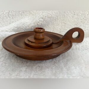 CORNWALL WOOD PRODUCTS Portable Candle Holder/Ring Holder, vintage